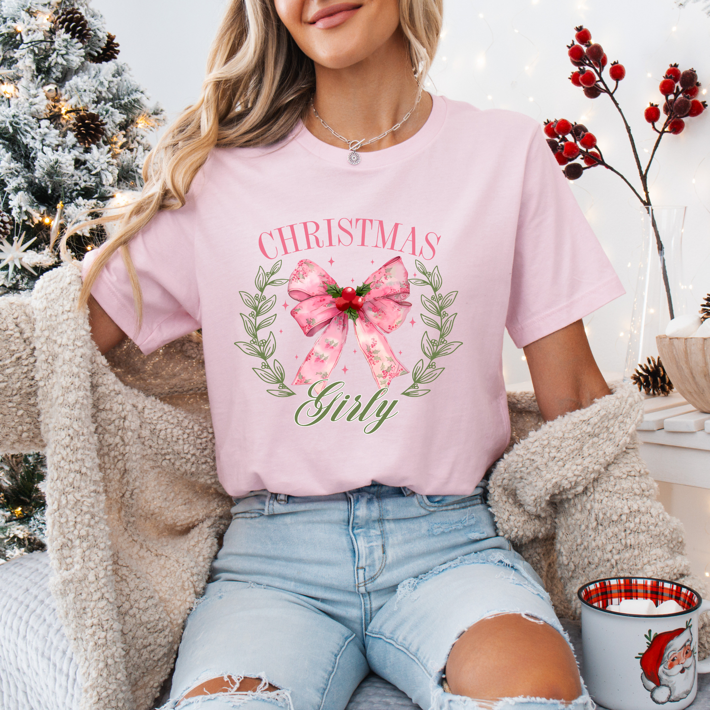 Christmas Girly Tee