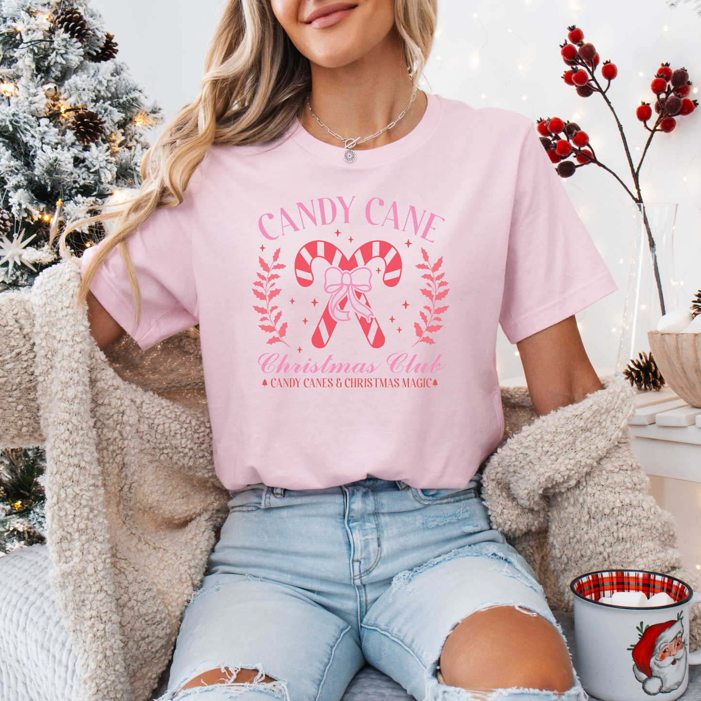 Candy Cane Christmas Tee