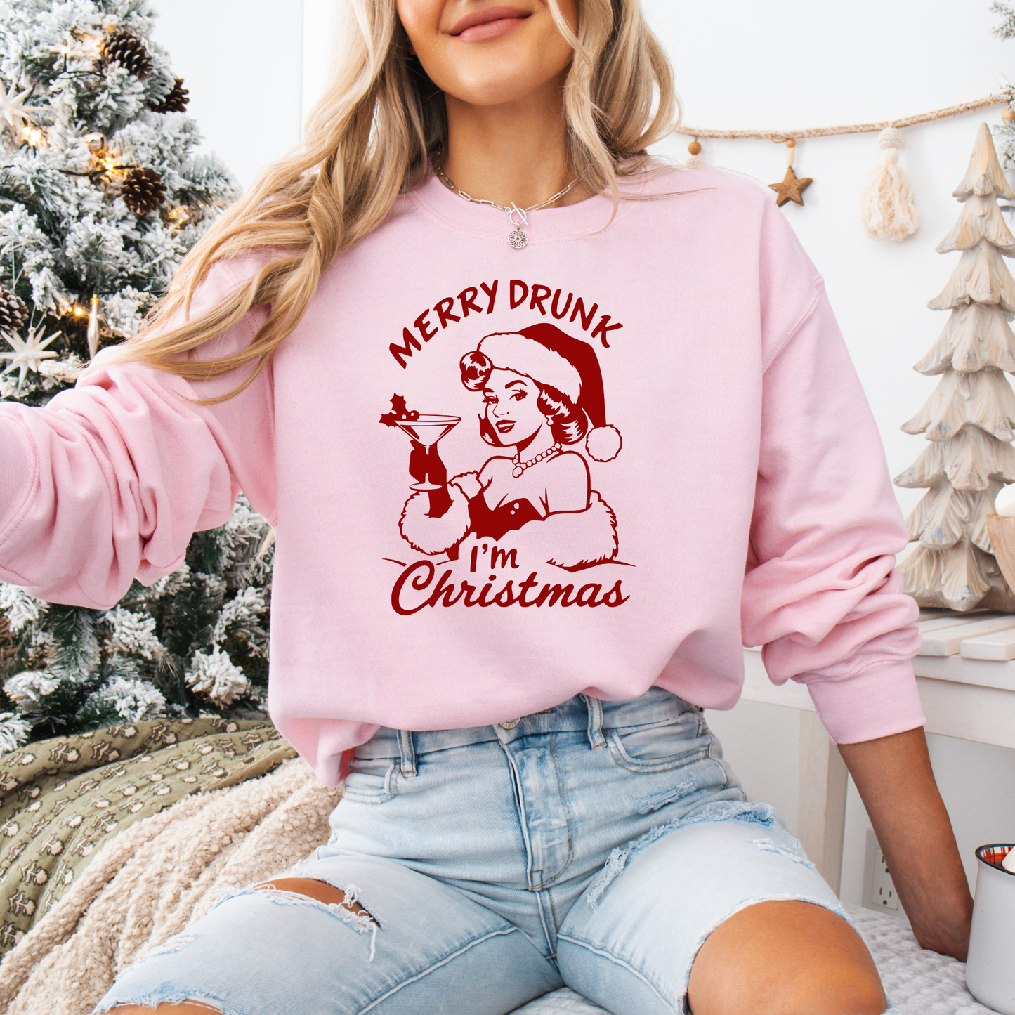 Merry Drunk I'm Christmas Sweatshirt