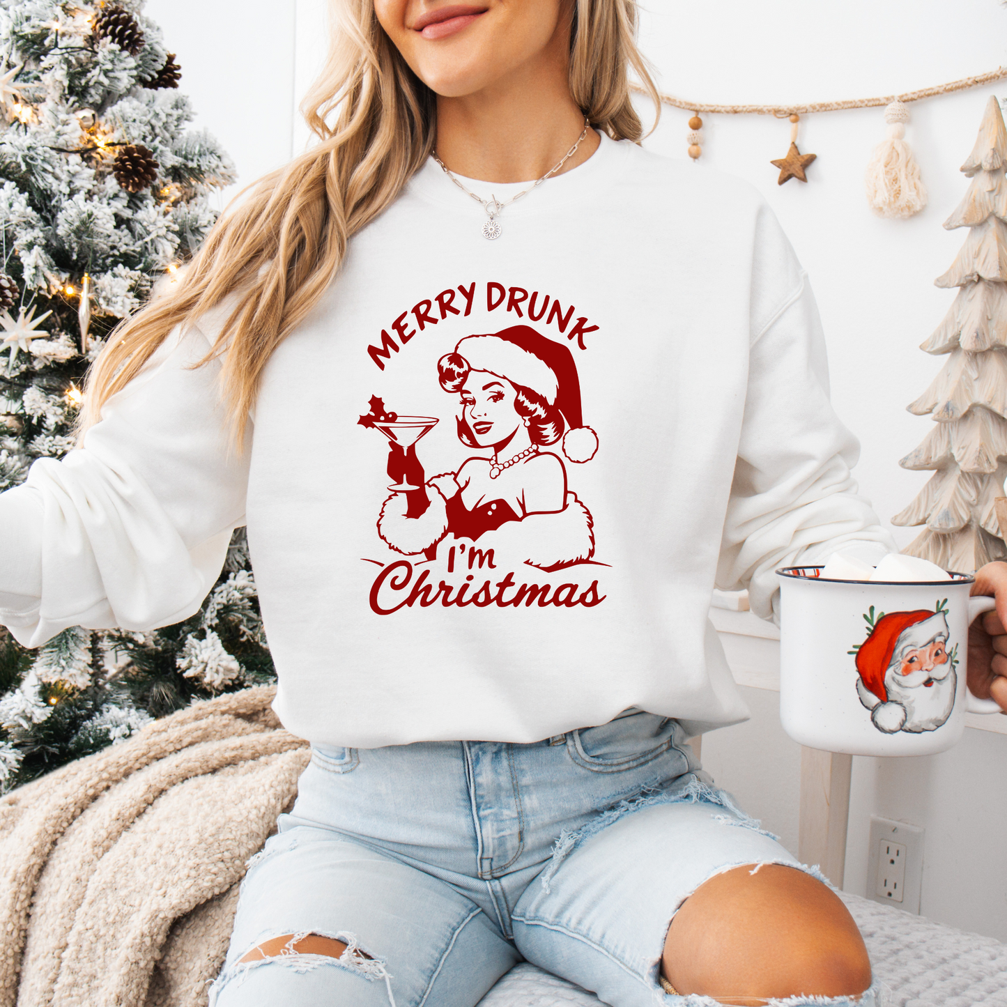 Merry Drunk I'm Christmas Sweatshirt