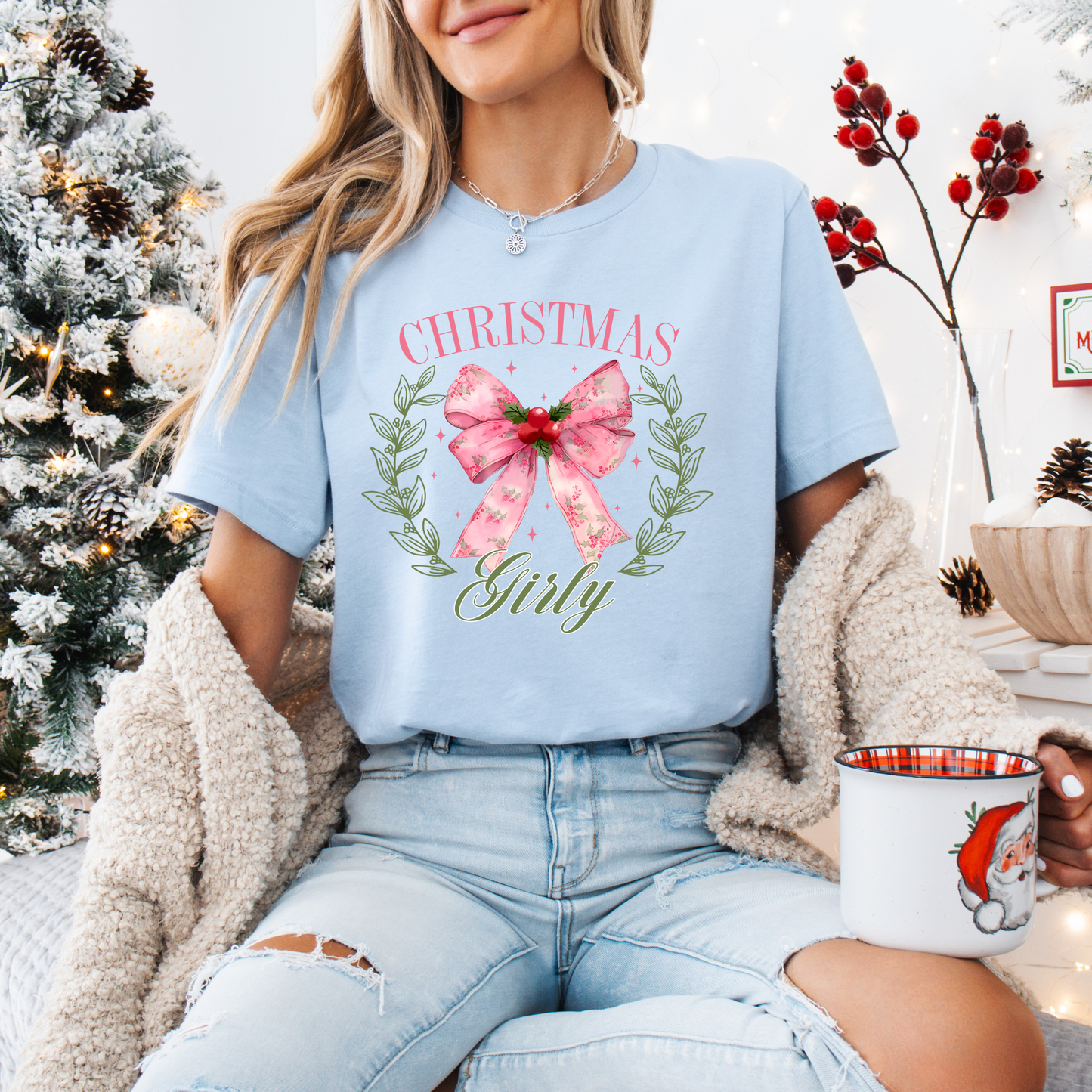 Christmas Girly Tee