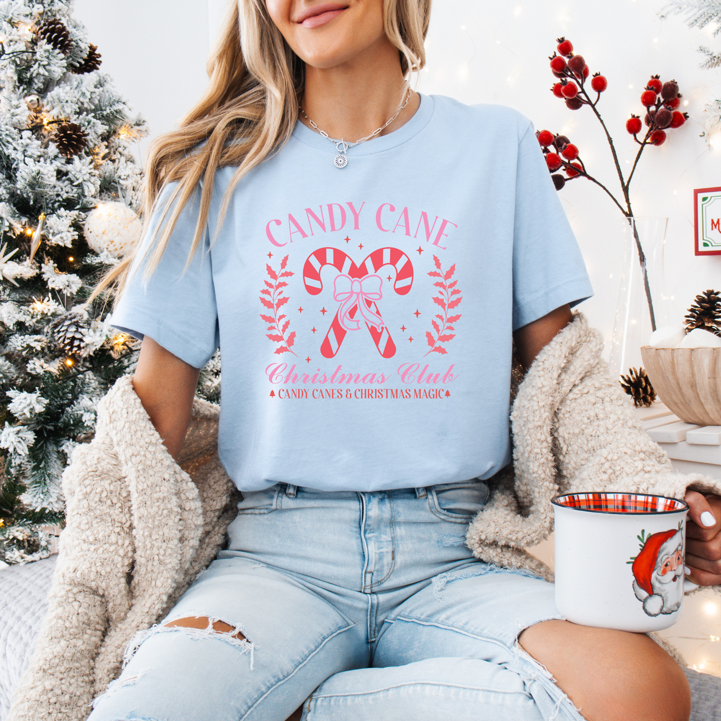 Candy Cane Christmas Tee