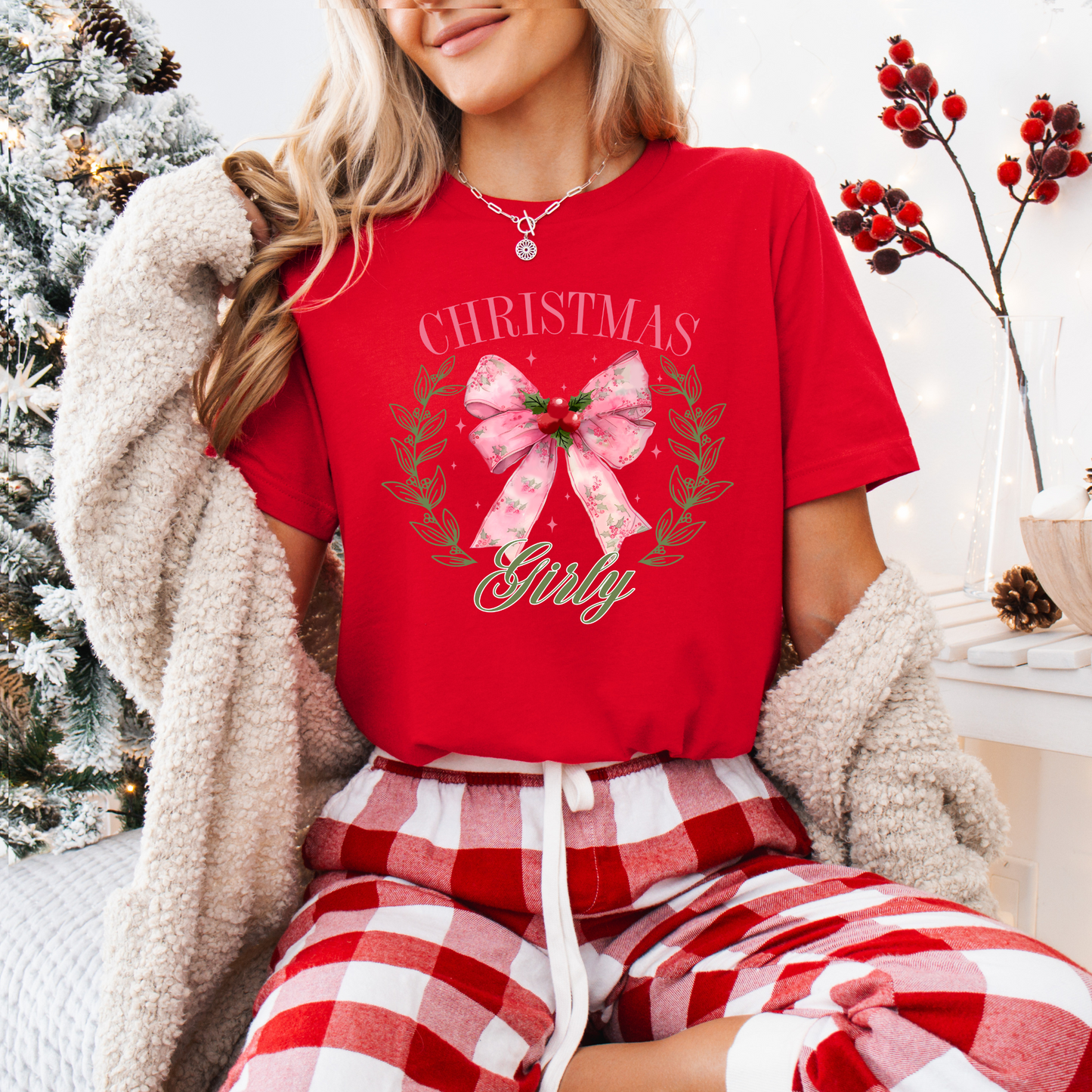 Christmas Girly Tee