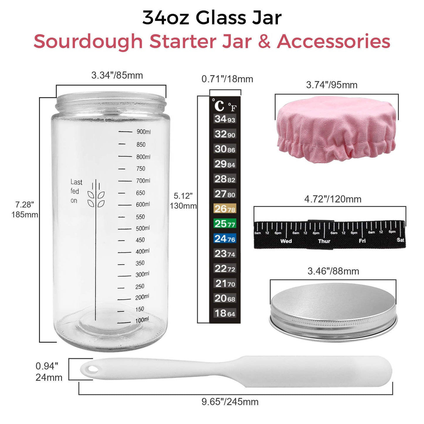 Sourdough Starter Jar Kit