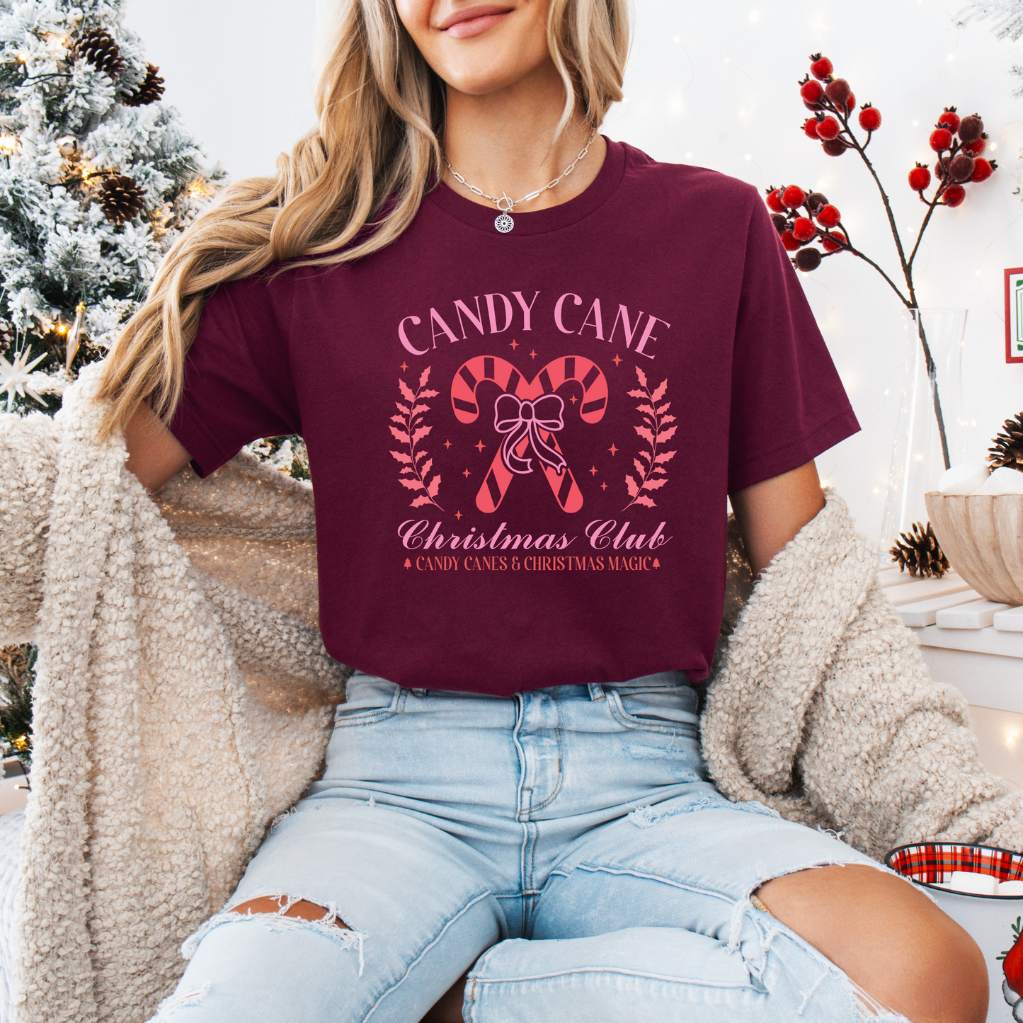 Candy Cane Christmas Tee