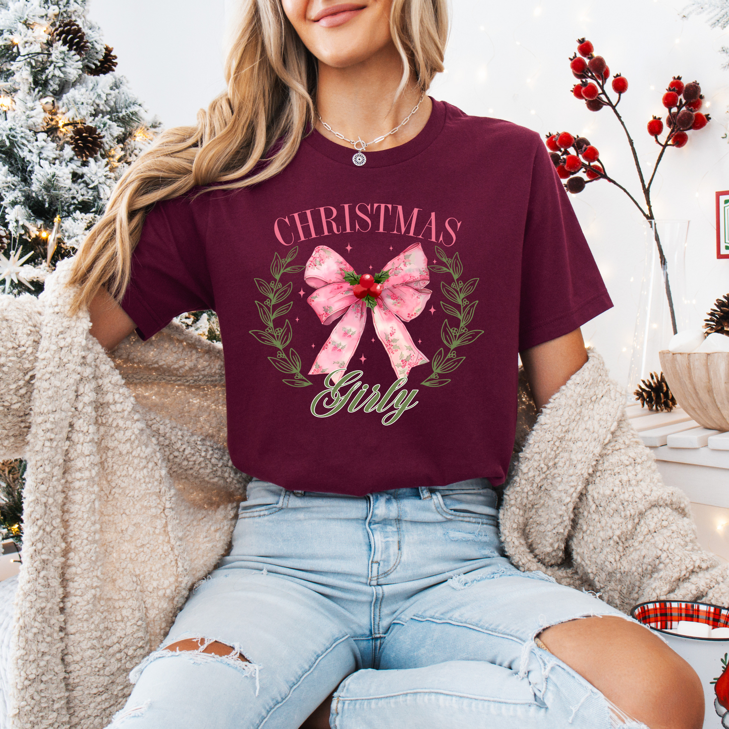 Christmas Girly Tee