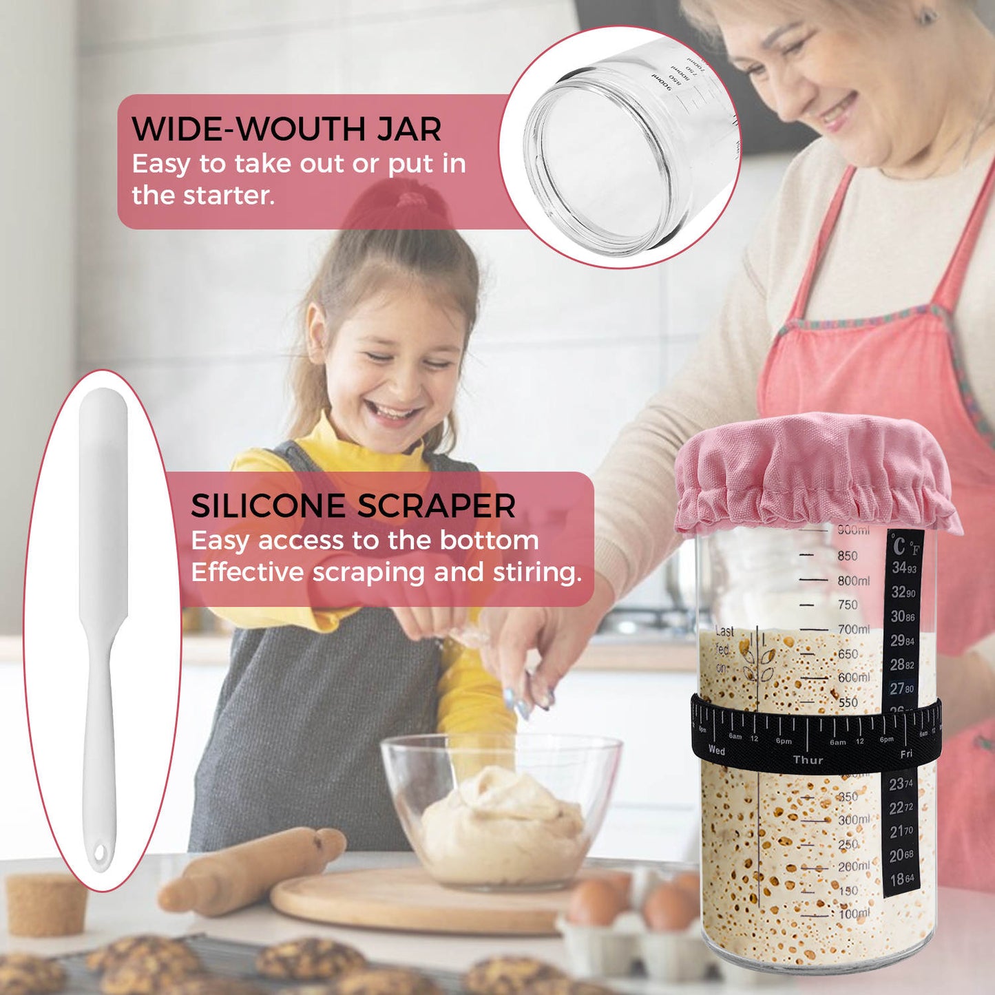 Sourdough Starter Jar Kit